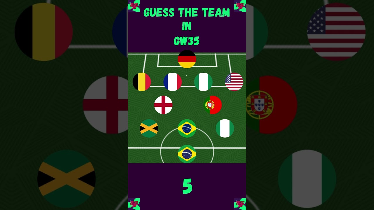 FPL GW35 || GUESS THE FOOTBALL TEAM BY PLAYERS' NATIONALITY