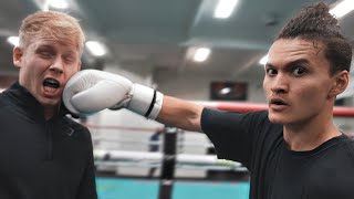 My First Time Boxing... Sparring FaZe Jarvis