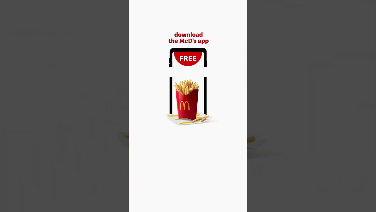 Get free large Fries when you download the app