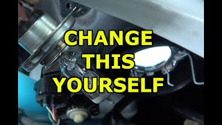 Toyota Corolla- how to change the headlight bulb. Fielder Hybrid edition