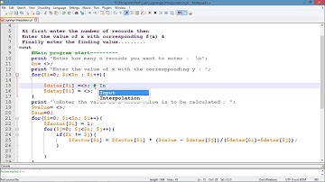 Lagrange Interpolation formula implementation using perl language