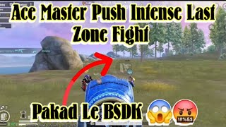 ACE Master Promotion match 🔥🥵 Intense fight in Last Zone 😱🤯 End Tak dekho 😂 #bgmihighlights #bgmi 