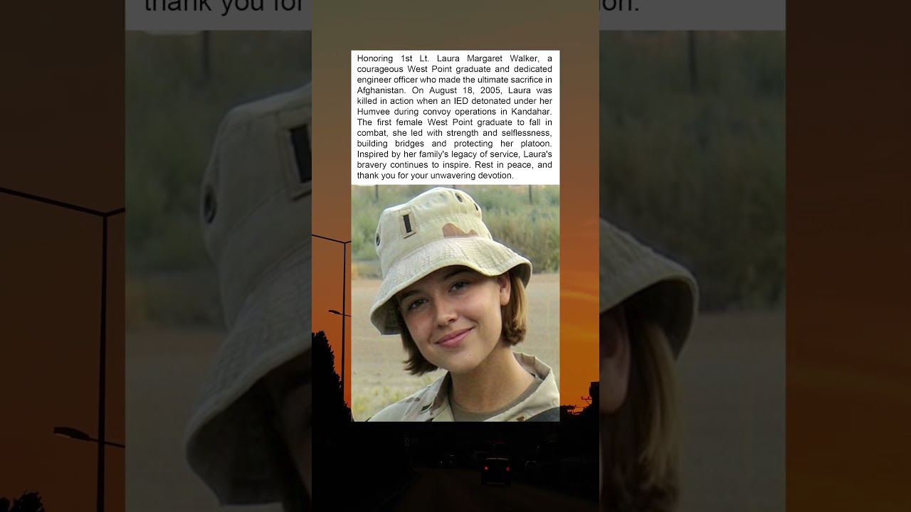 "A Legacy of Courage: 1st Lt. Laura Walker’s Ultimate Sacrifice"