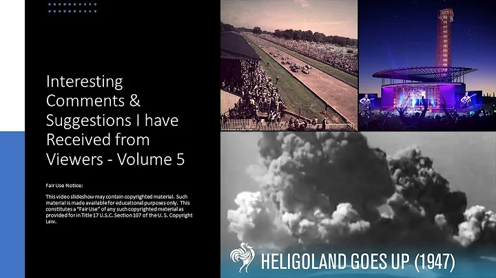 Interesting Comments & Suggestions I have Received from Viewers - Volume 5