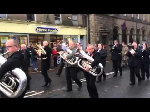 Glossop Old Band, Remembrance Sunday 2015 HD