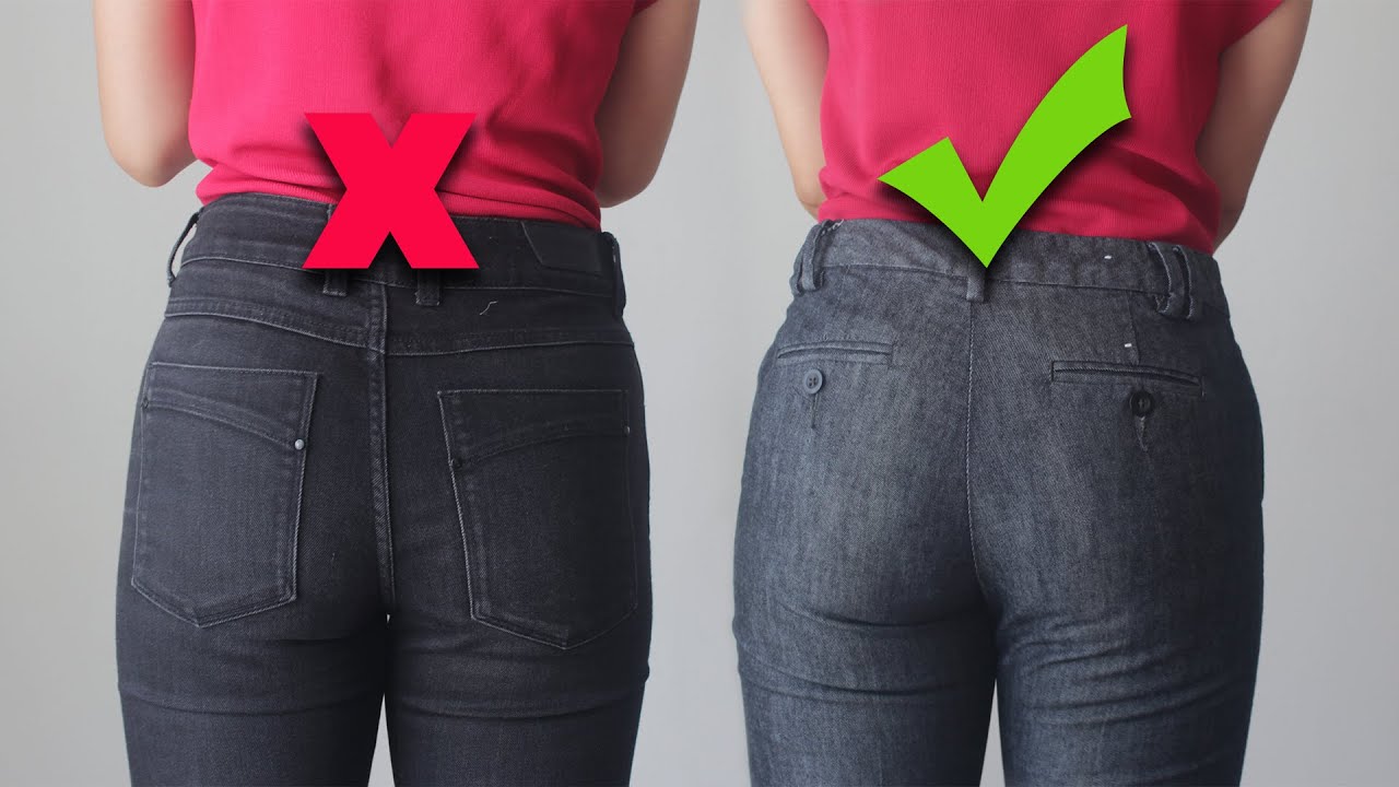 How to CHOOSE jeans to make your BUTT look good! *life changing tip ...