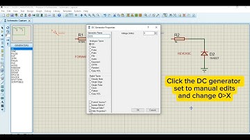 DIODE CHARACTERISTICS using proteus VSM