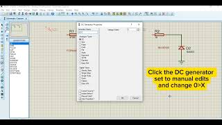 DIODE CHARACTERISTICS using proteus VSM
