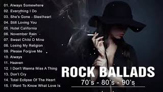 Slow Rock Ballads 70s, 80s, 90s | Scorpions, Guns N' Roses, U2, Led Zeppelin, Bon Jovi, Aerosmith