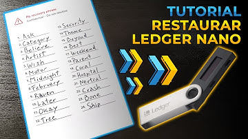 Cómo RESTAURAR el LEDGER NANO con las 12,18 o 24 palabras de recuperación - TUTORIAL