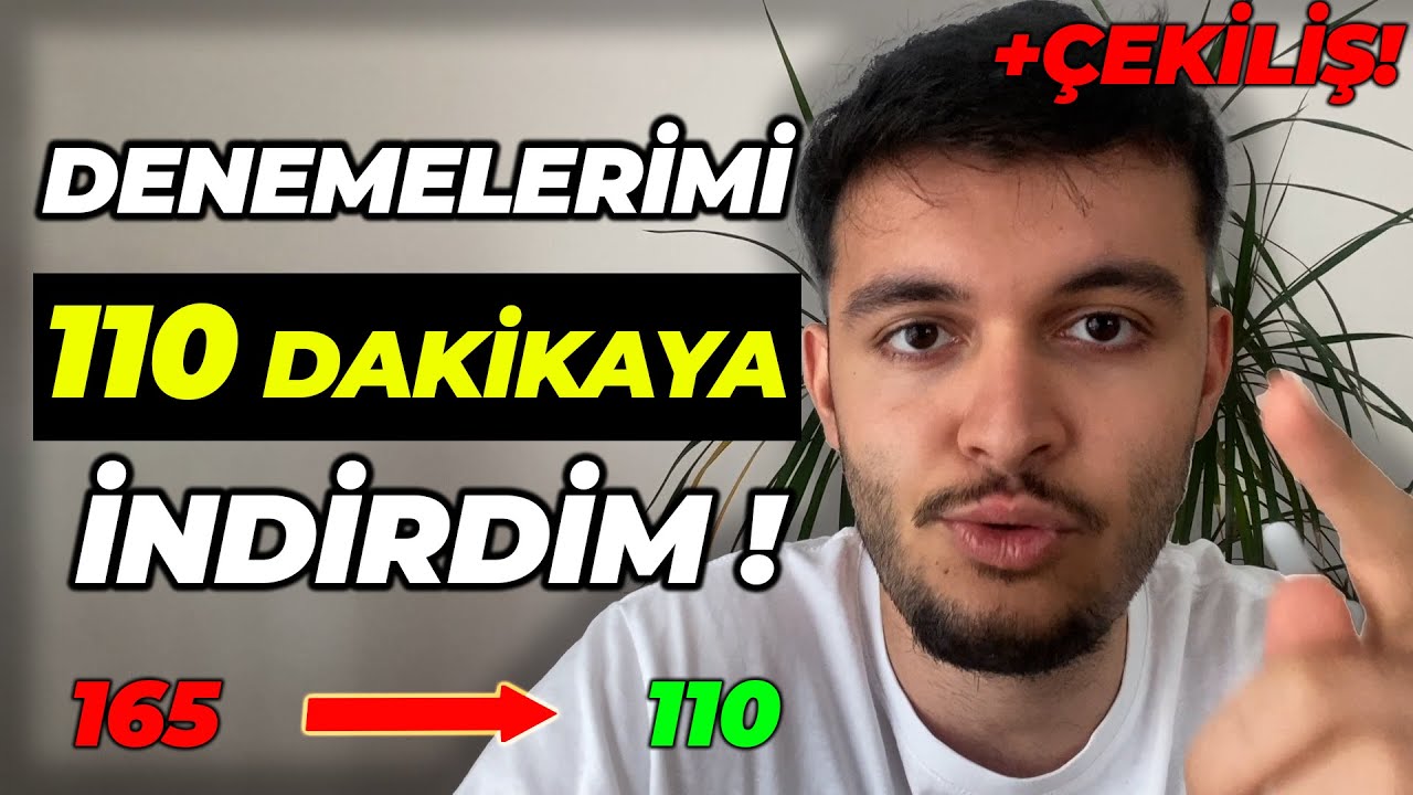 5 TAKTİKLE TYT'DE HIZ KAZANACAKSIN ! / NASIL 110 DAKİKADA BİTİR + YDT ÖZEL
