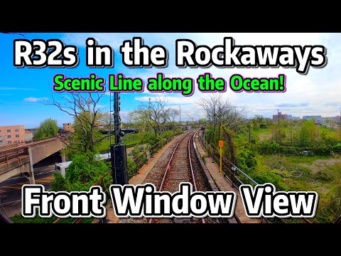 ⁴ᴷ⁶⁰ Front Window View: Nyc Subway - R32 Trains In The Rockaways!