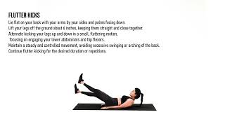 How to do Flutter Kicks Exercise for beginners for lower abs stomach