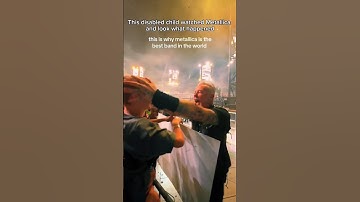 This disabled child watched Metallica, look what happened #jameshetfield #gnr #gunsnroses #monkband