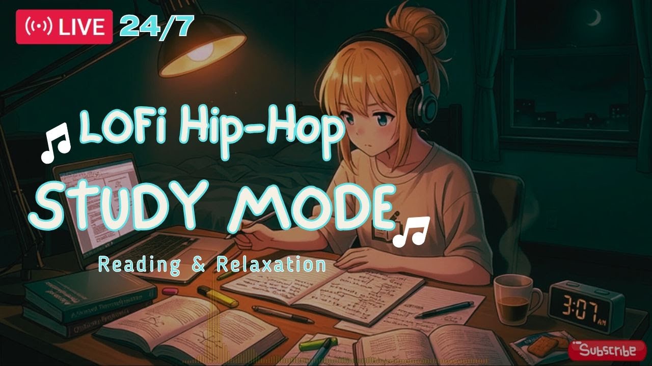 Too Distracted? Dark Lofi Beats for Deep Study 24/7 Live
