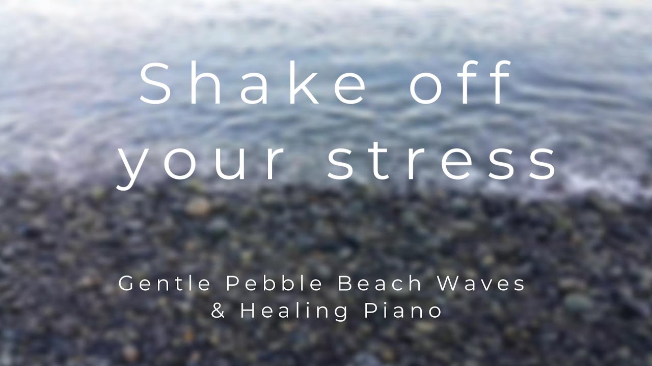 Pebble Beach ASMR: Relaxing Waves with Soft Piano Melodies