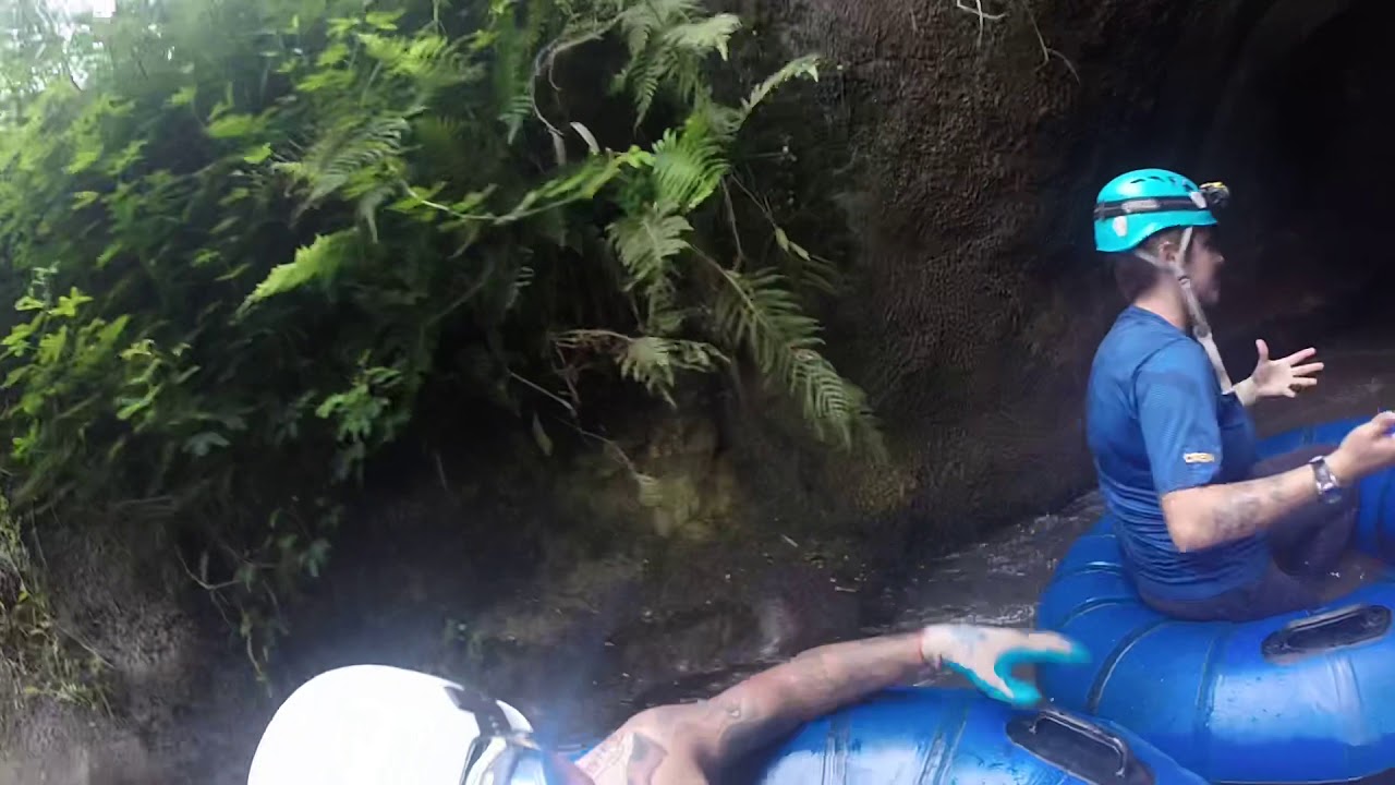 Tubing through tunnels! Kauai Backcountry Adventures.