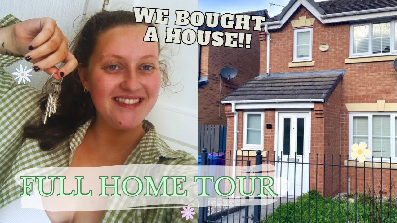 WE BOUGHT A HOUSE🏠🤍 full empty house tour, home tour, bellway the chatsworth, new home, old home