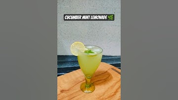 A refreshing Summer drink- cucumber mint lemonade 🍋🌿 #lemonade #shorts