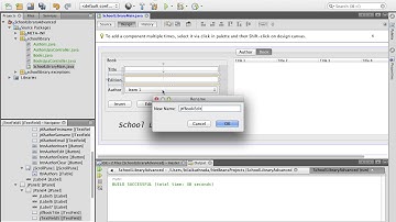 Advanced Database SWING application with Netbeans 5 of 17