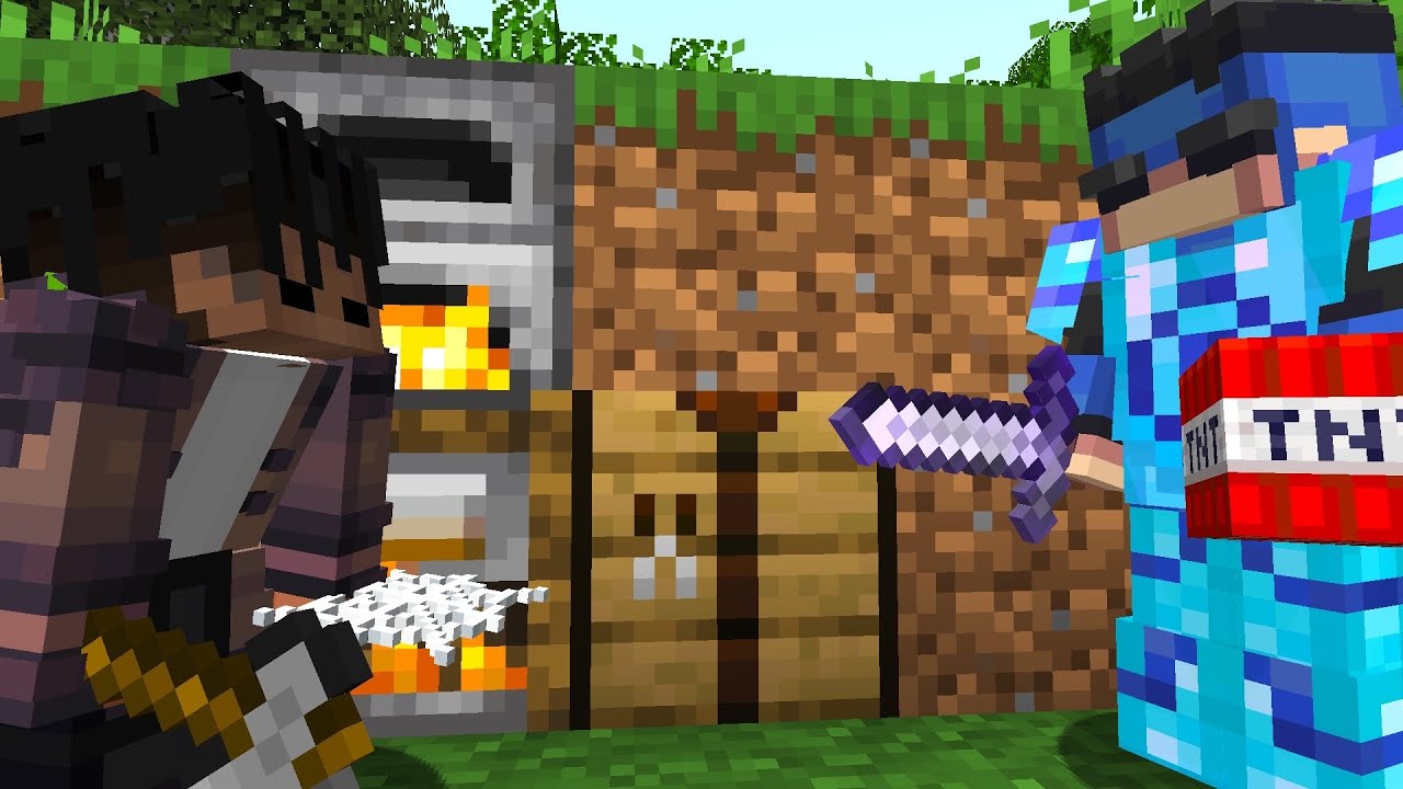 Minecraft Speedrunner VS Hunter 