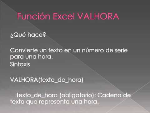 FUNCION VAL HORA 83