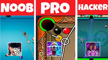 NOOB vs PRO vs HACKER in 8 Ball Pool