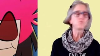 That Vegan Teacher reacts to Alastor from Hazbin Hotel eating a dear