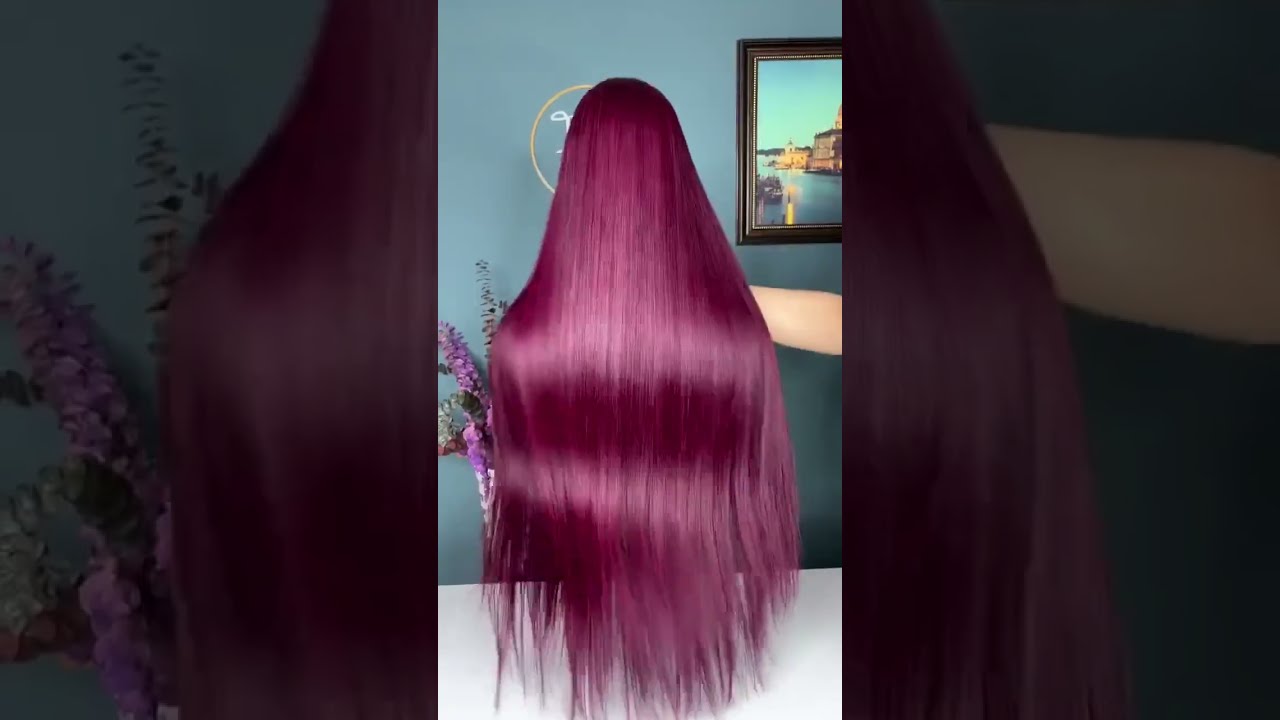 Raw Vietnamese Straight Hair HdLaceWig In 99j