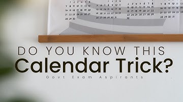 Do you know this calendar trick? | Aptitude Tricks by shiva kumar