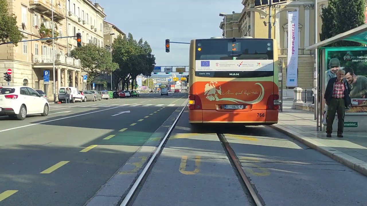 CROATIA,RIJEKA  BUS LINE 8 TORPEDO - KAMPUS