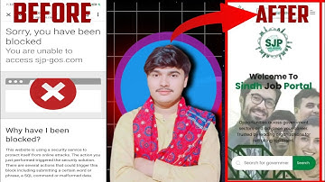 Sindh Job Portal Sorry You jave been Blocked problem | Sindh Job Portal issue | Sindh job Portal