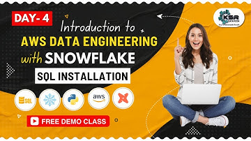 AWS Data Engineering With Snowflake  2023 - Day 4 | Free Demo Session