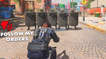 I Hired a RIOT SQUAD to Protect me in COD Search & Destroy (HILARIOUS)