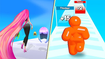 Hair Challenge Game vs Tall Man Run Game iOS, Android Gameplay Walkthrough HCTMR1209