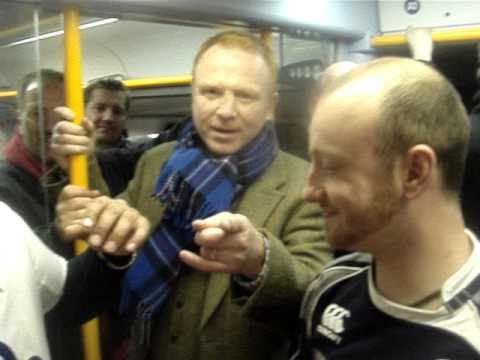 Scotland Alex Mcleish and Aly Fraser with Kully K