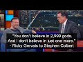 Ricky Gervais Dropping Logic Bombs, (about God/religion) Spot On!