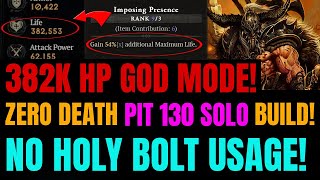 NEW Season 4: 382,000 HP UNKILLABLE Thorns Barb PIT 130+ SOLO Build!!