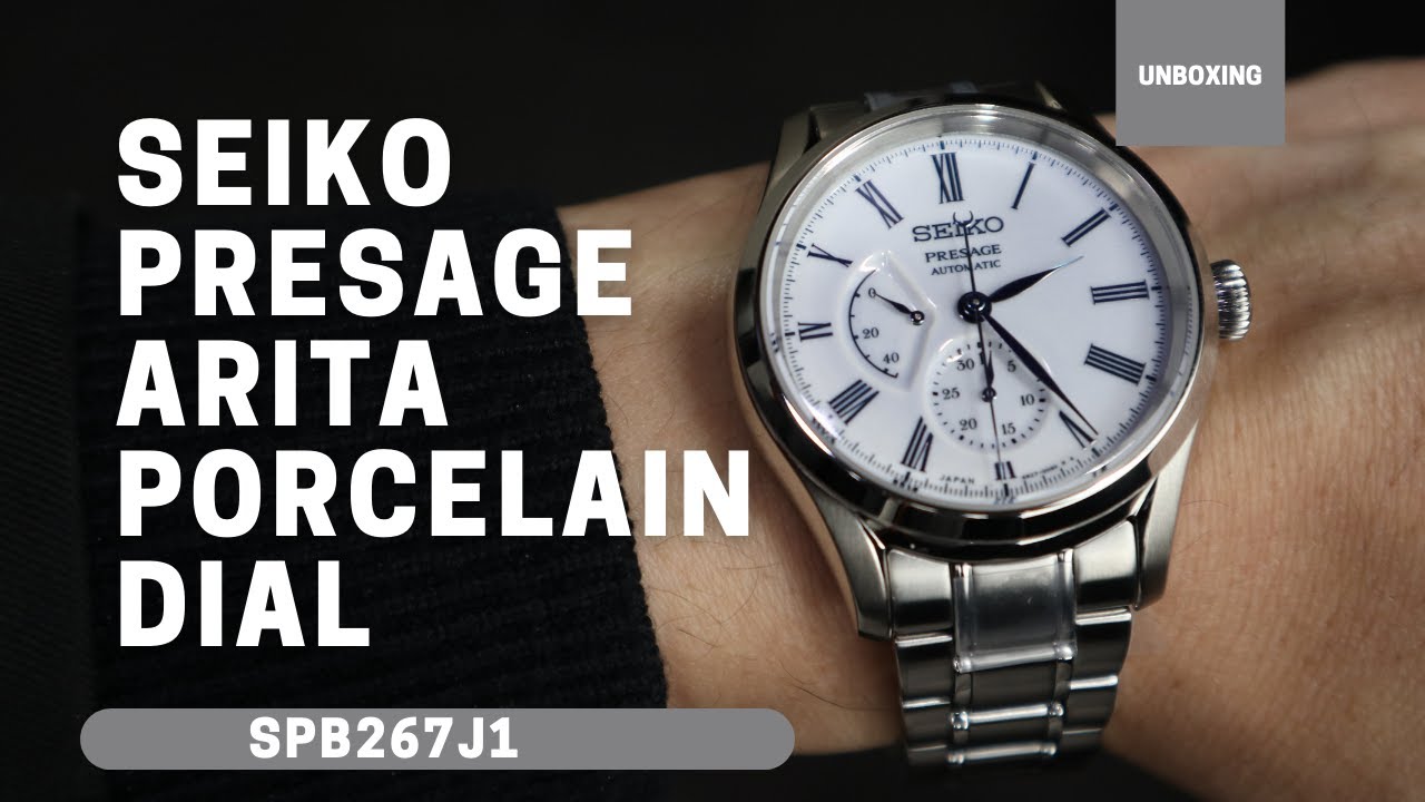 Unboxing Seiko Presage Arita Porcelain Dial Limited Edition SPB267 - YouTube