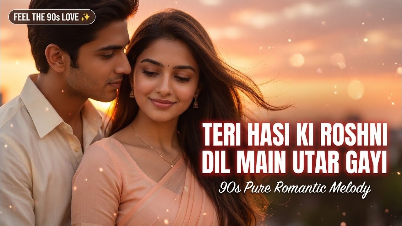 Teri Hasi Ki Roshni Dil Main Utar Gayi | 90s Romantic Love Song | Heart Touching Hindi Melody