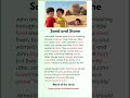 🏜️ Sand and Stone || Moral story || short story in english