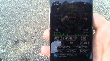 Samsung Galaxy S II (2): GPS "GPS Status" (Stationary)