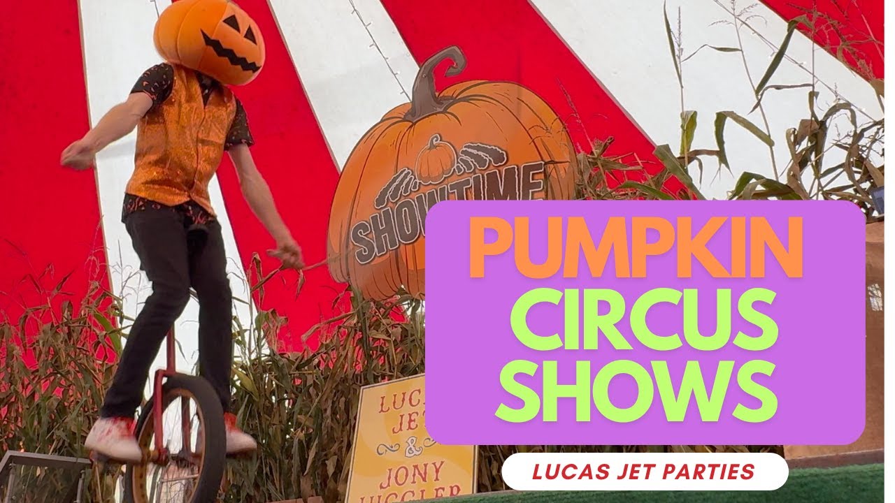 Pumpkin themed Circus Shows at Strawberry Fields Farm Shop, Lifton  | LucasJet and Jony Juggler!