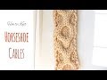 How to Knit: Horseshoe XO Cables | Simple Pattern | Make Globe, Ring &amp; Cross Designs