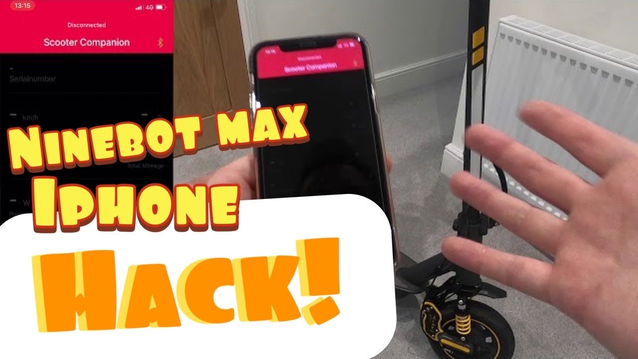 How to HACK your Ninebot Max with iPhone - YouTube