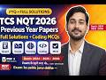Tata Consultancy Services NQT 2026 | Previous Year Papers + FULL SOLUTIONS — Batch 2024/25/26