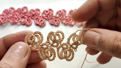 tat a beautiful tape lace. shuttle tatting @threadpower4444