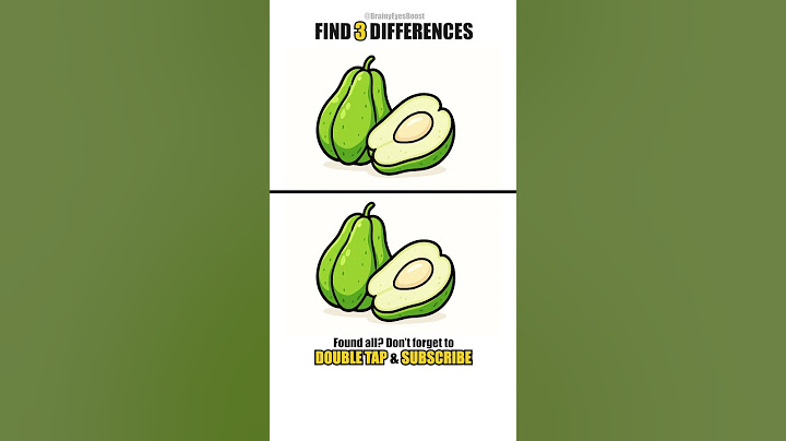 Something’s not right here! 🤔 Find 3 chayote differences 💚 LIKE + SUBSCRIBE #findthedifference #quiz