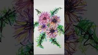 Watch Lines Turn Into Art#artshorts#scribbleart #quicksketch #creativeprocess #arttransformation