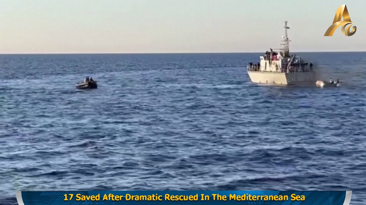 17 Saved After Dramatic Rescued In The Mediterranean Sea - YouTube